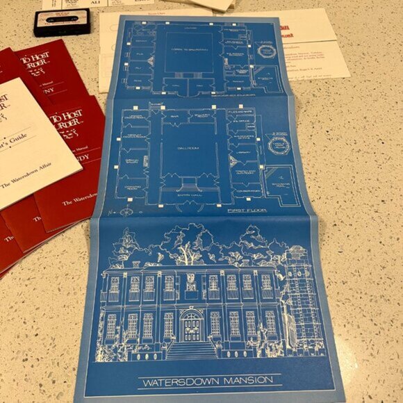 Vintage 1985 HOW TO HOST A MURDER The Watersdown Affair Board Game - Picture 4 of 8